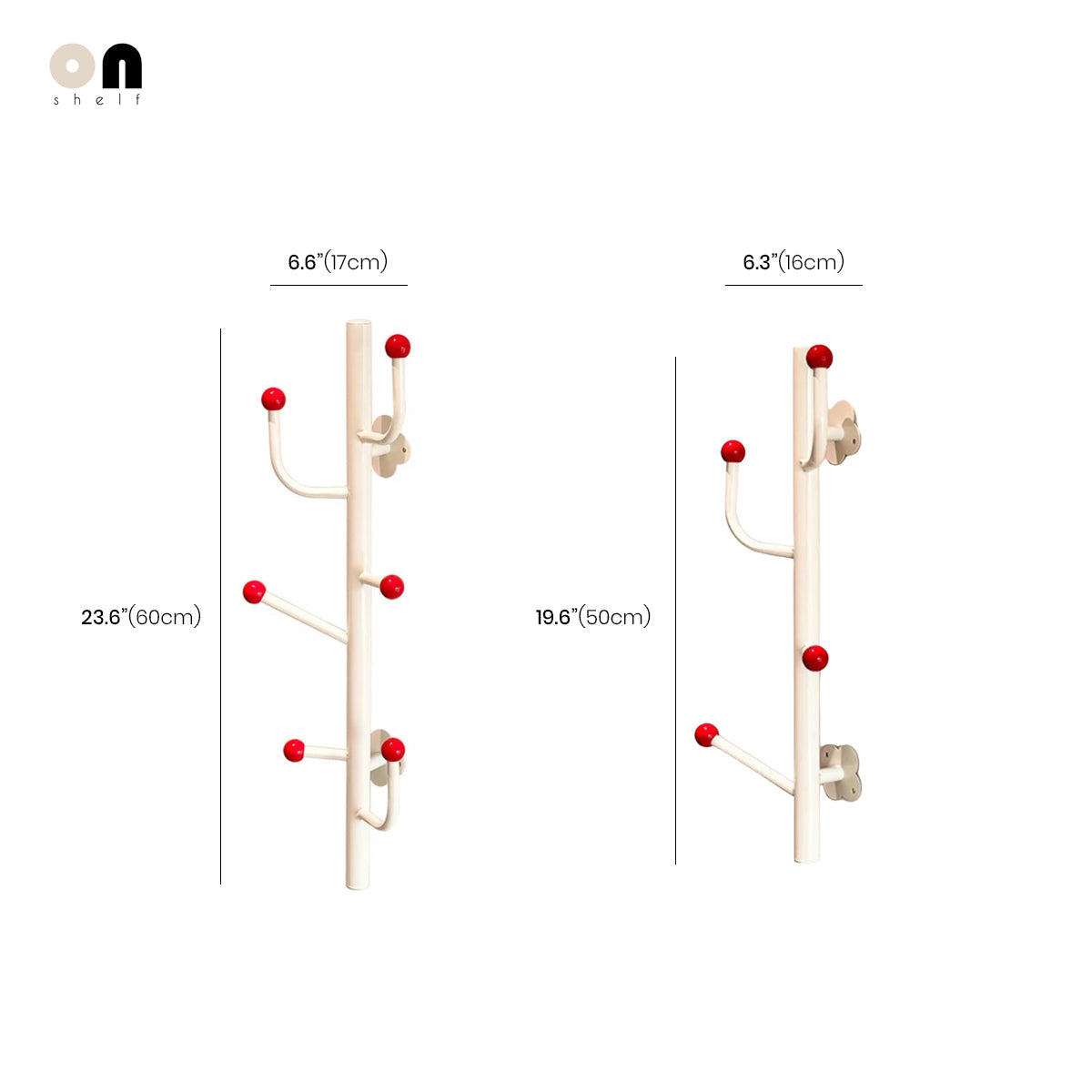 Metal Wall Hook Retro Ball Hanger - Sturdy Carbon Steel