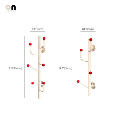 Metal Wall Hook Retro Ball Hanger - Sturdy Carbon Steel