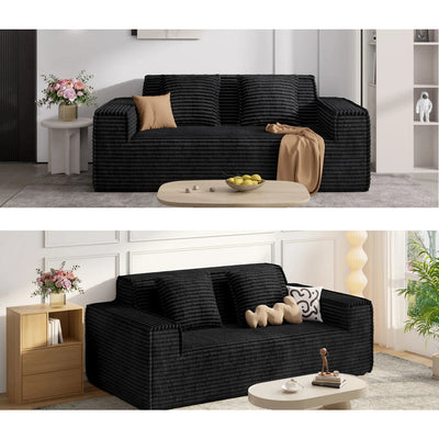 Cloud Foam Loveseat | Plush Sherpa Sofa Seat