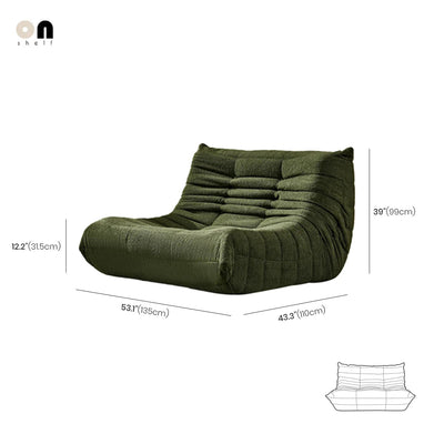 Teddy Velvet Sofa - Two-Seater Foam Loveseat