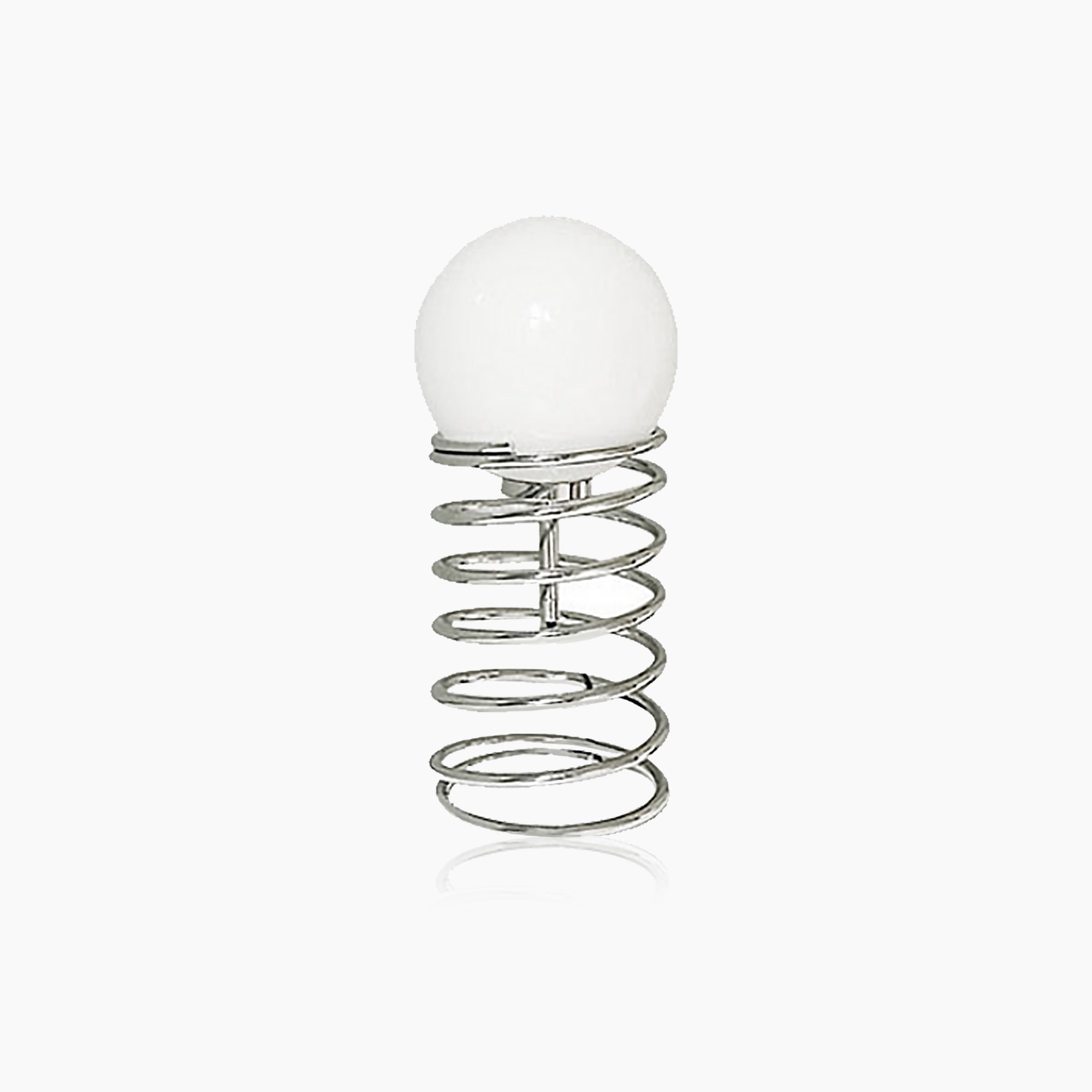 Glass Table Lamp - Spring Base Metal Lighting