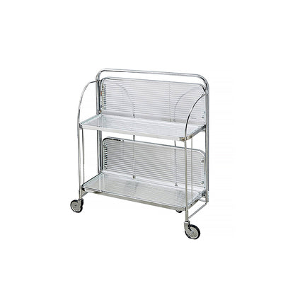 Foldable Glass Shelf - Stainless Steel Frame | Space Saving Organizer