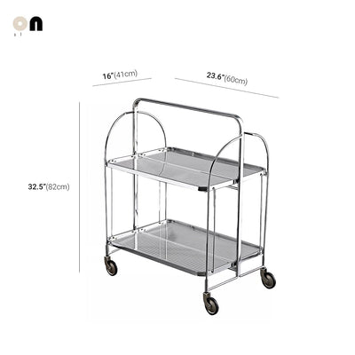 Foldable Glass Shelf - Stainless Steel Frame | Space Saving Organizer
