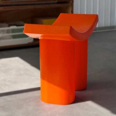 Modrn Color Accent ABS Stool side angle view