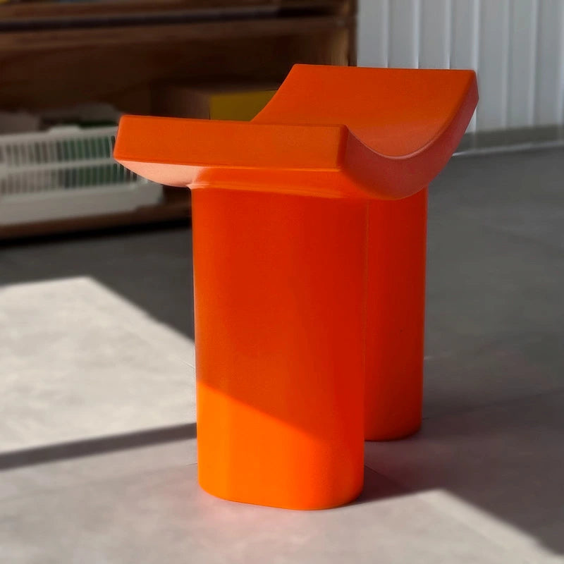 Modrn Color Accent ABS Stool side angle view