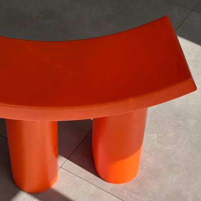 modrn color accent abs stool tabletop sculpture for modern living room decor