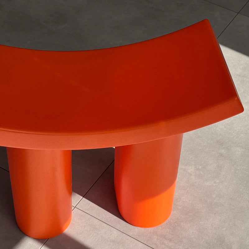 modrn color accent abs stool tabletop sculpture for modern living room decor