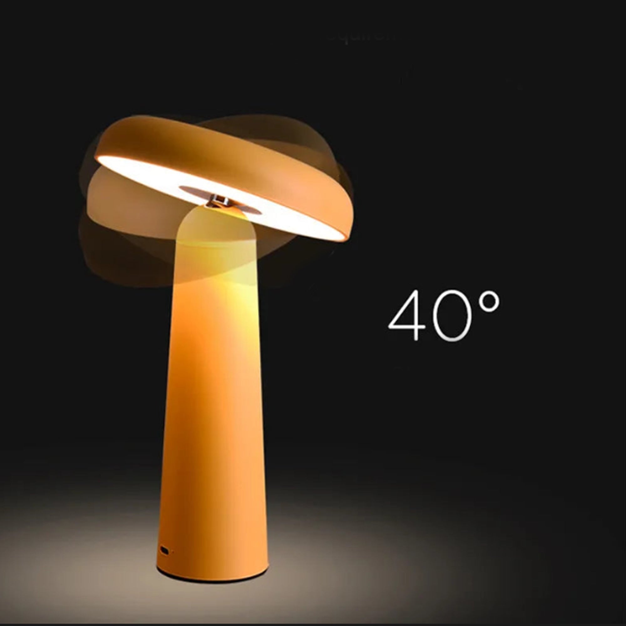 Mushroom Touch Lamp - Cordless Table Lamp With Tiltable Design