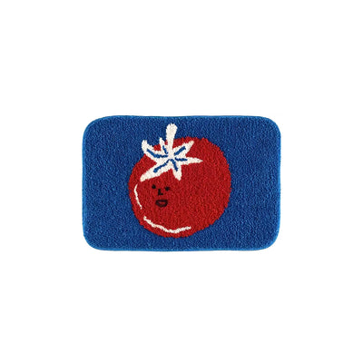Tomato Bath Mat - Soft Plush Absorbent Rug