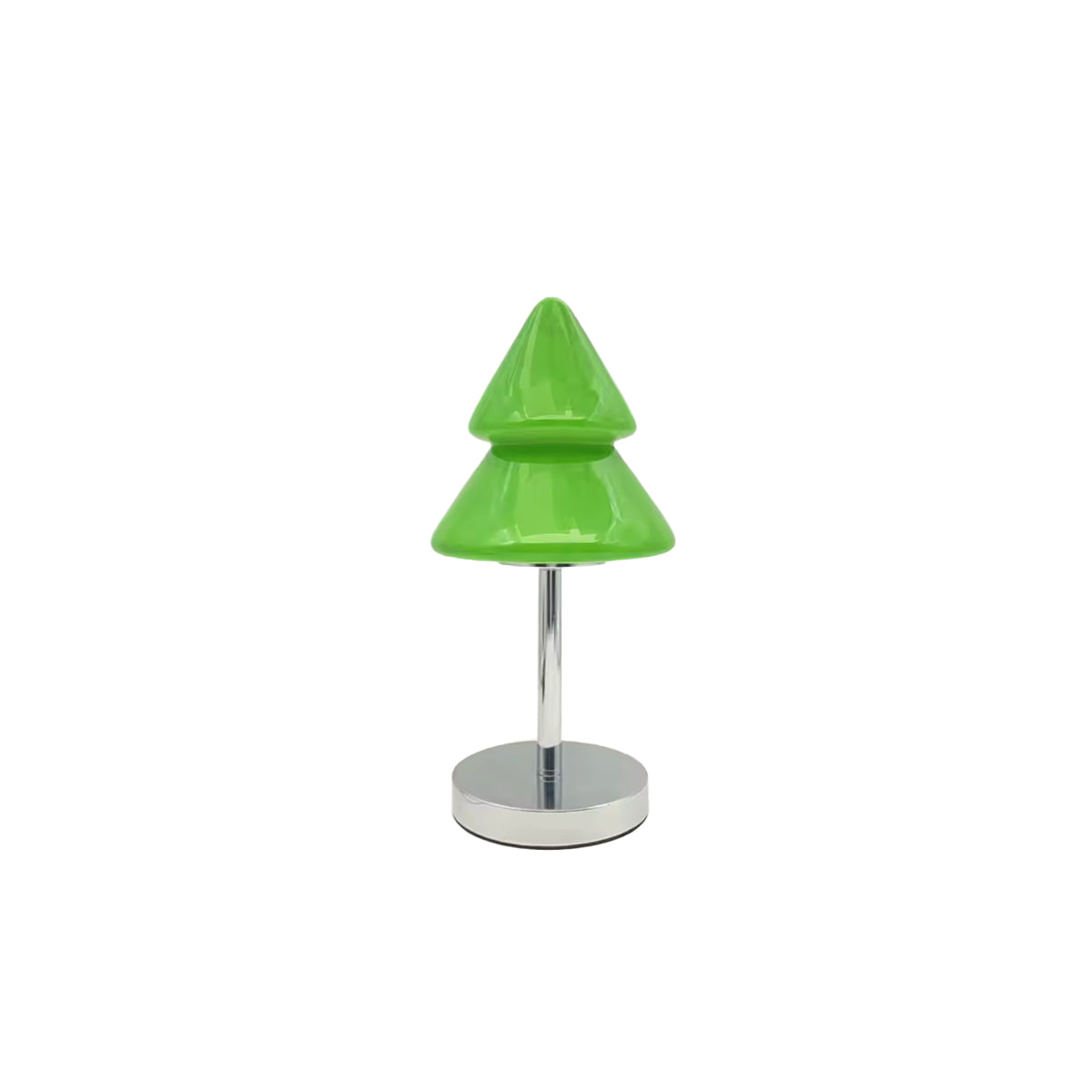 Christmas Tree Lamp | Sculpted Glass & Metal Table Lamp