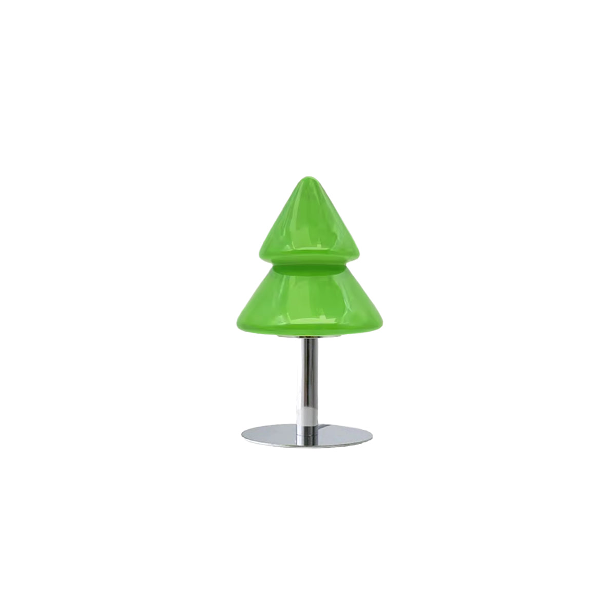 Christmas Tree Lamp | Sculpted Glass & Metal Table Lamp