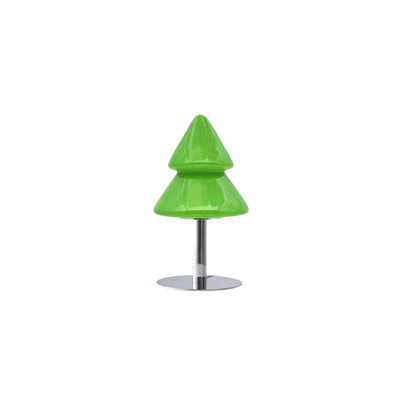 Christmas Tree Lamp | Sculpted Glass & Metal Table Lamp