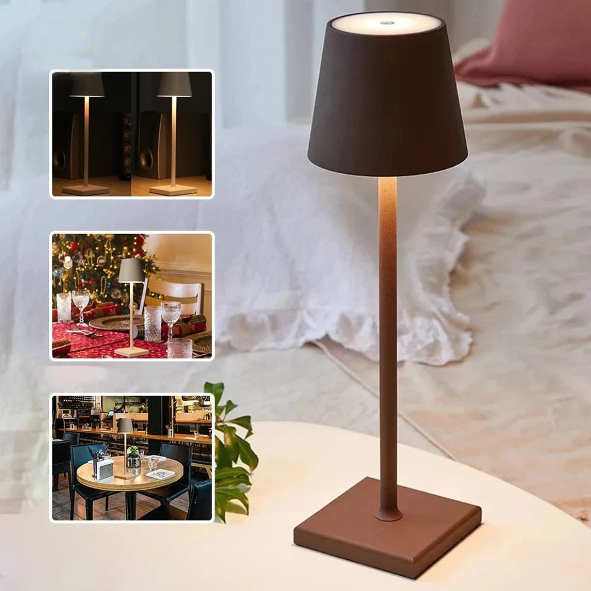 Cordless Touch Lamp | Contemporary Hotel Style Lighting