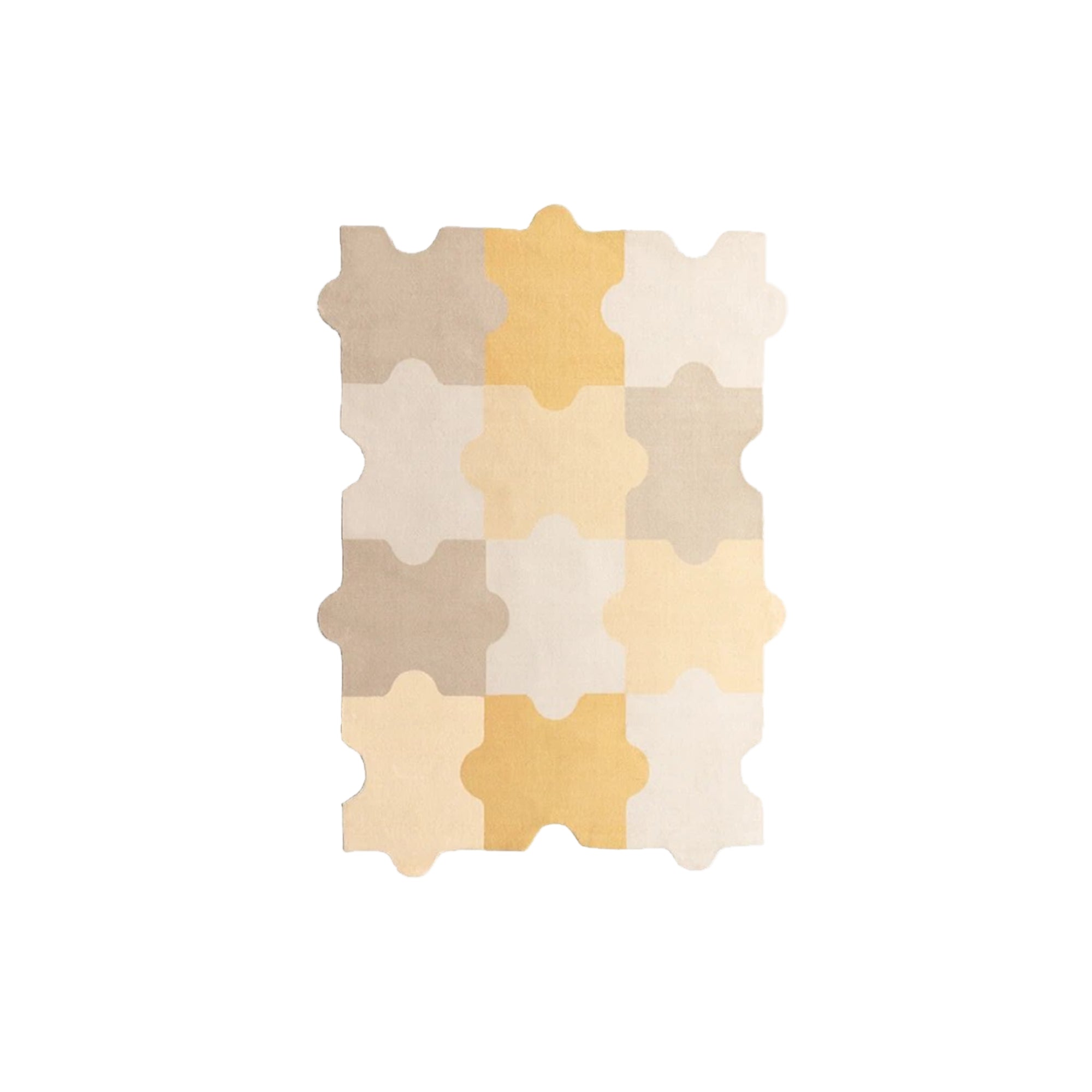 Color Puzzle Rug - Vibrant Polyester Floor Mat