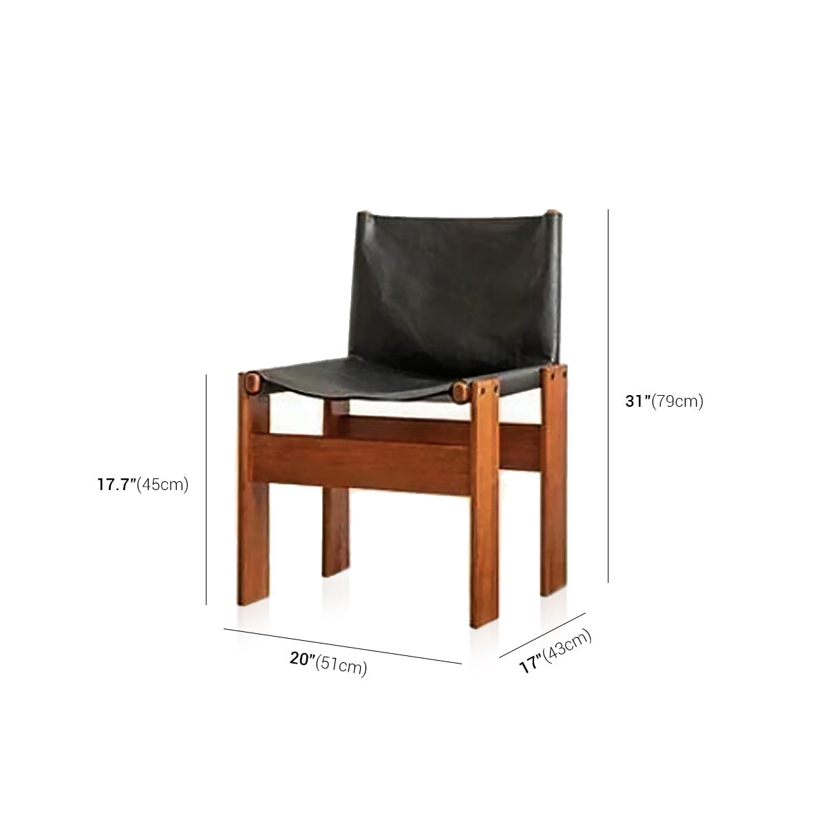 Nordic Rubber Wood Chair – Accent Dining Seat