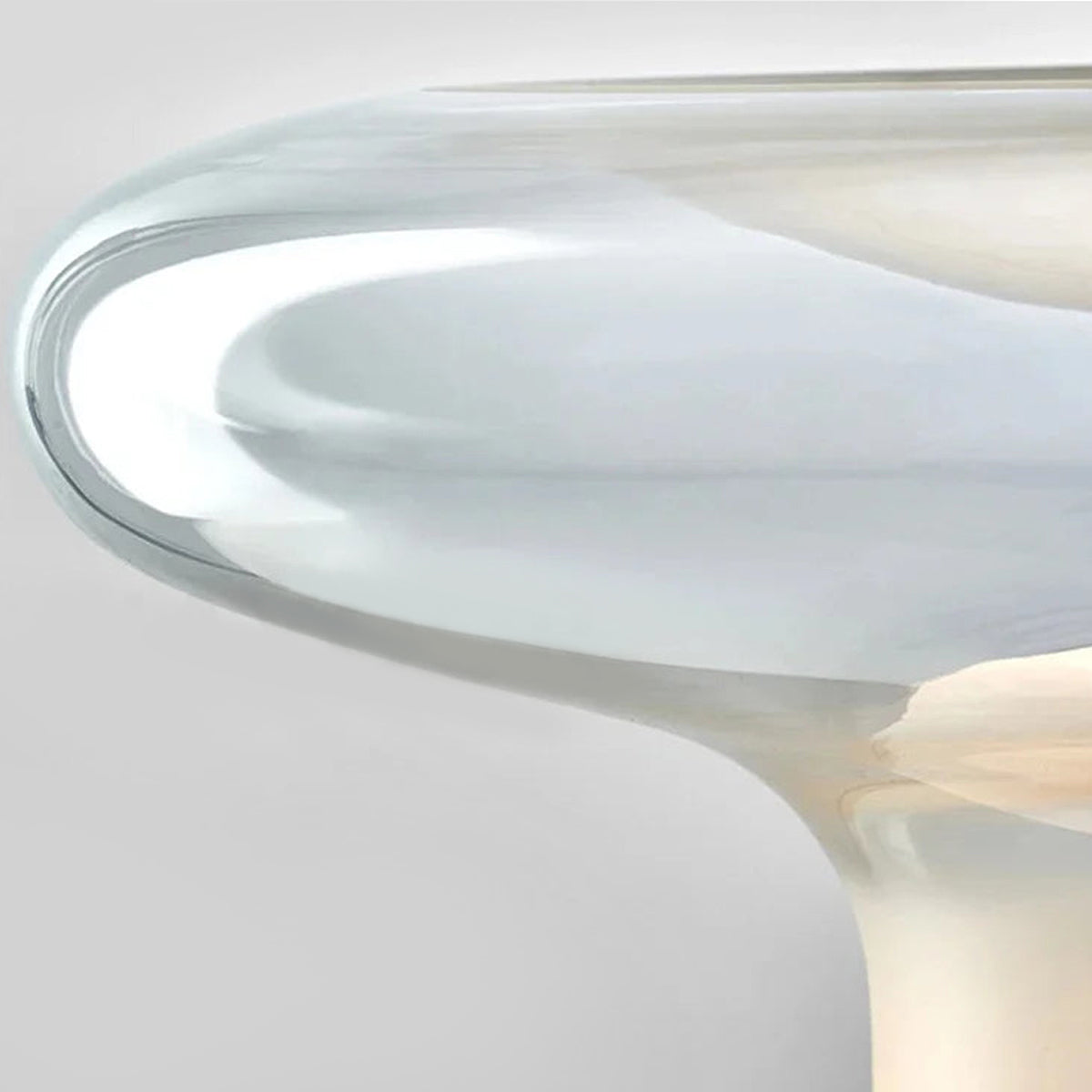 Glass Mushroom Lamp – Minimalist Table Lamp with Warm White Light