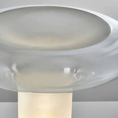 Glass Mushroom Lamp – Minimalist Table Lamp with Warm White Light