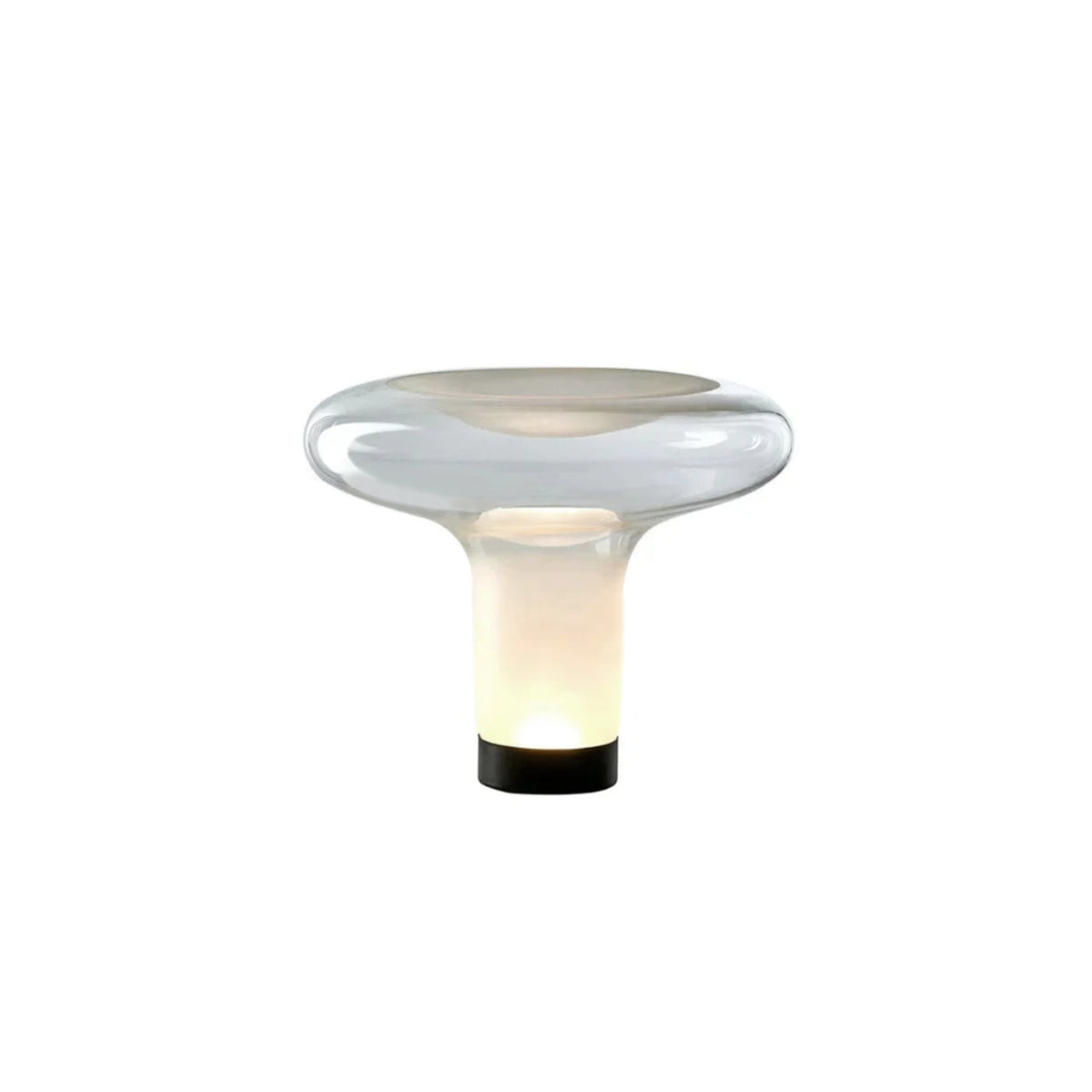 Glass Mushroom Lamp – Minimalist Table Lamp with Warm White Light