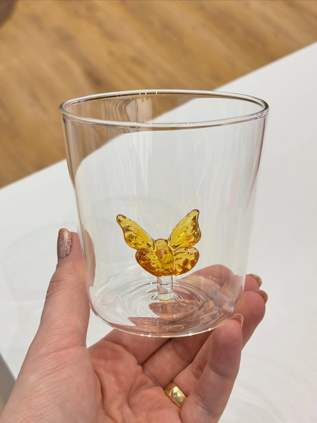 unique glass cup for tea and coffee