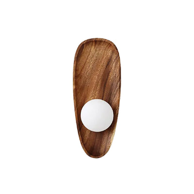 Japanese Wooden Wall Lamp | Traditional Solid Wood Lighting
