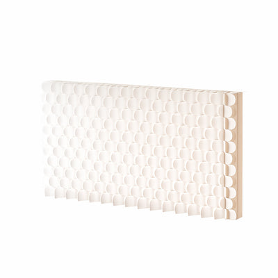 Honeycomb paper room divider, front view