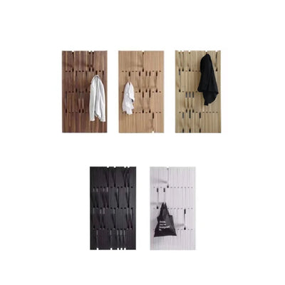 Pine Wood Wall Panel with Hook - Elegant Japanese Design