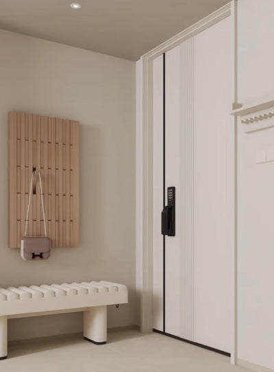 Pine Wood Wall Panel with Hook - Elegant Japanese Design