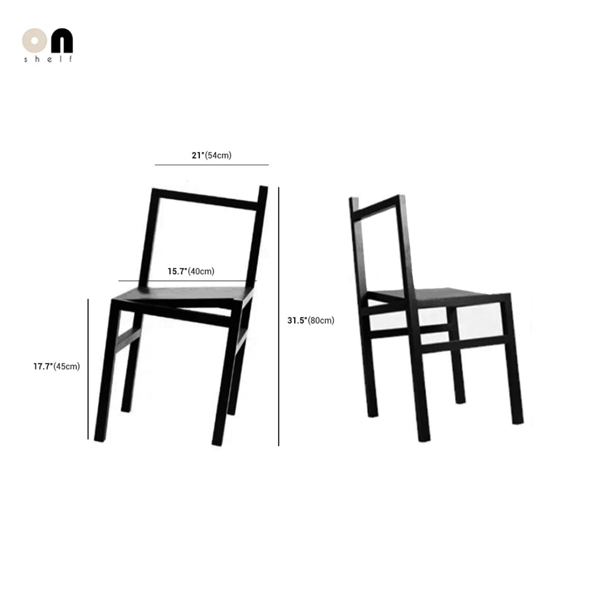 Tilted Base Stool - Wood Dining Chair Design