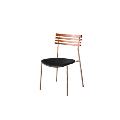 Mid Century Dining Chair - Sculpted Wood Backrest
