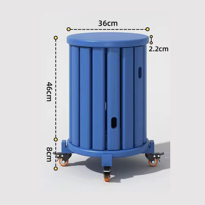 wooden stools that stack together as a compact side table