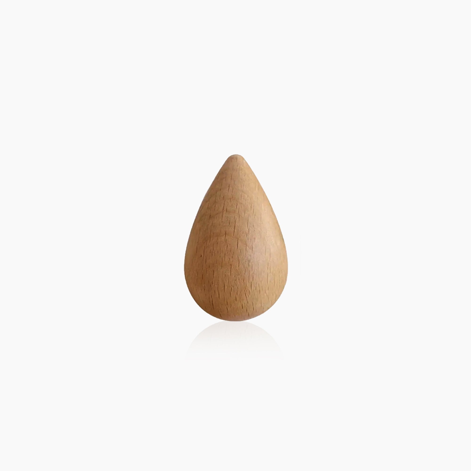 Wood Rain Drop Hanger - Natural Elegant Closet Accessory