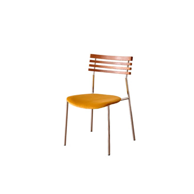 Mid Century Dining Chair - Sculpted Wood Backrest