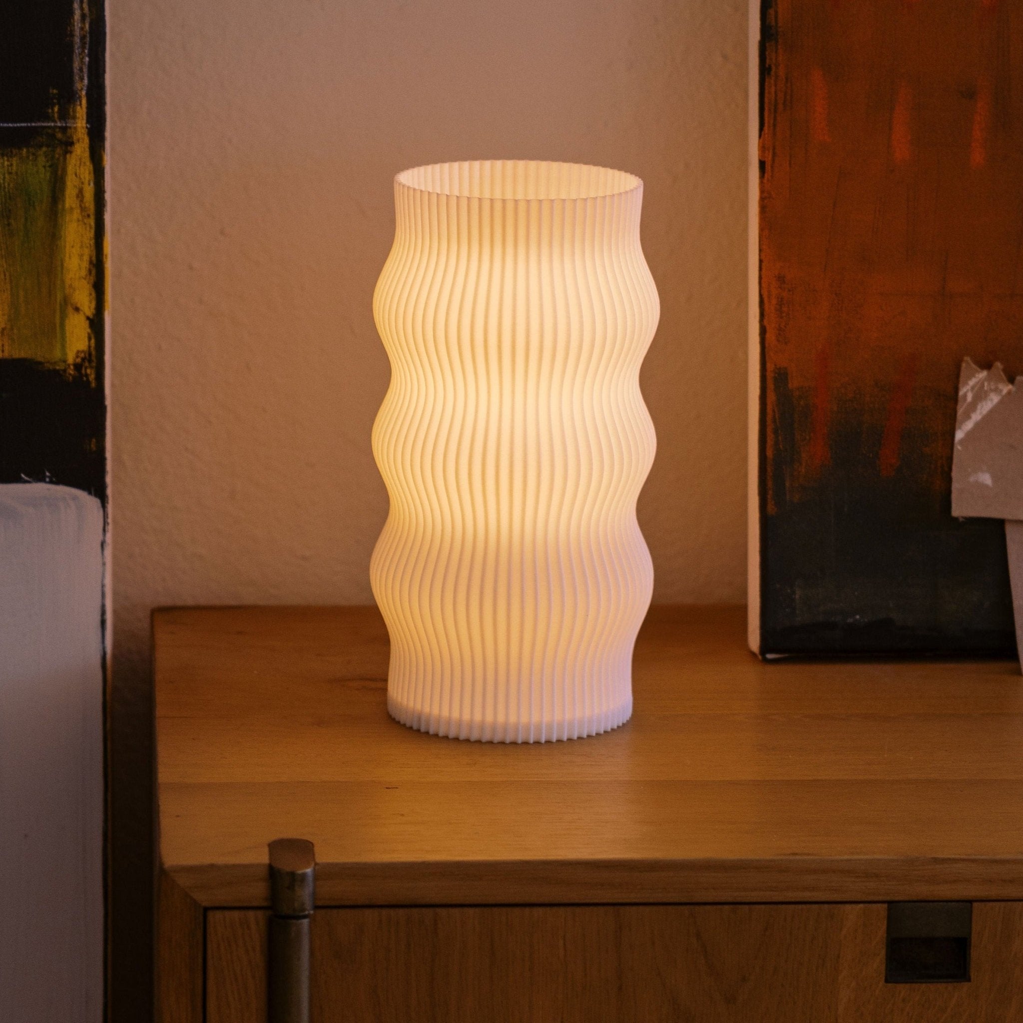 Wub Table Lamp – Modern 3D Printed Lamp with Smart Bulb Compatibility