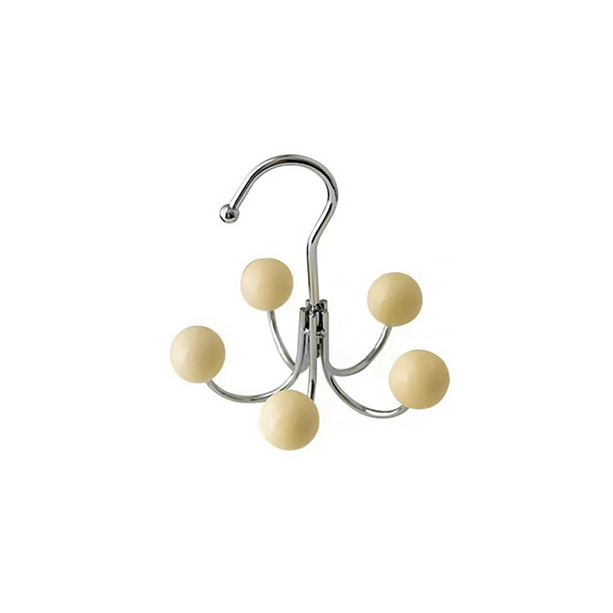 Wooden Ball Hooks Rotating 5 Color Hanger