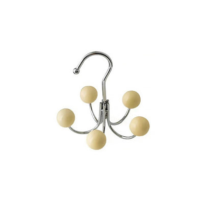 Wooden Ball Hooks Rotating 5 Color Hanger