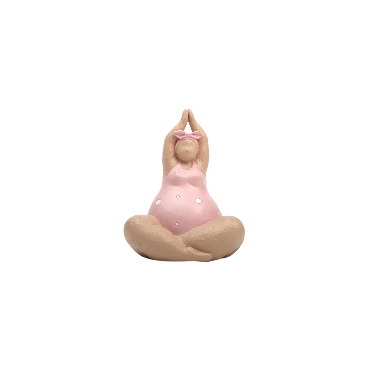 Yoga Fat Lady Ornament - Body Positivity Sculpture Accent
