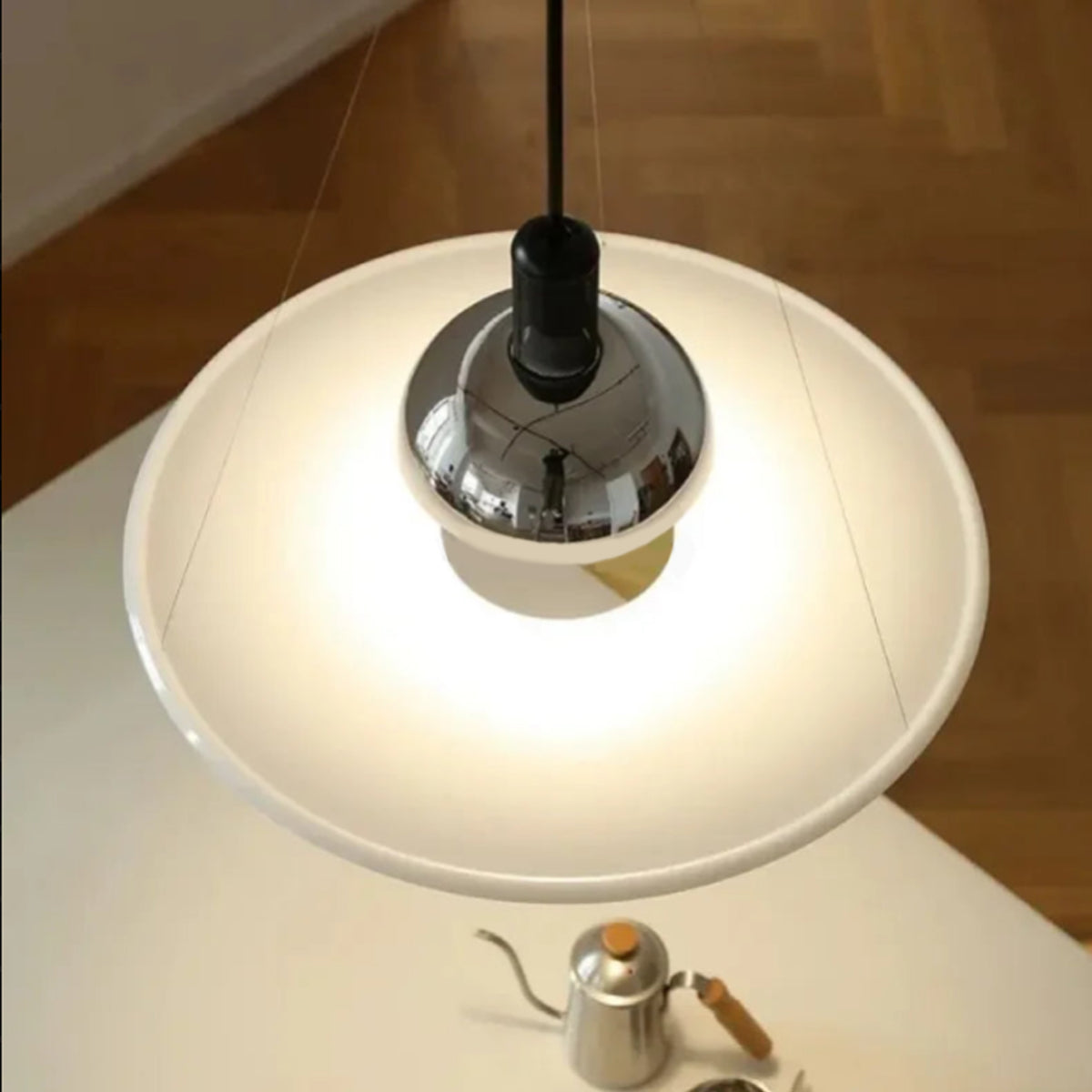 UFO LED Chandelier - Italian Wired Suspension Lamp